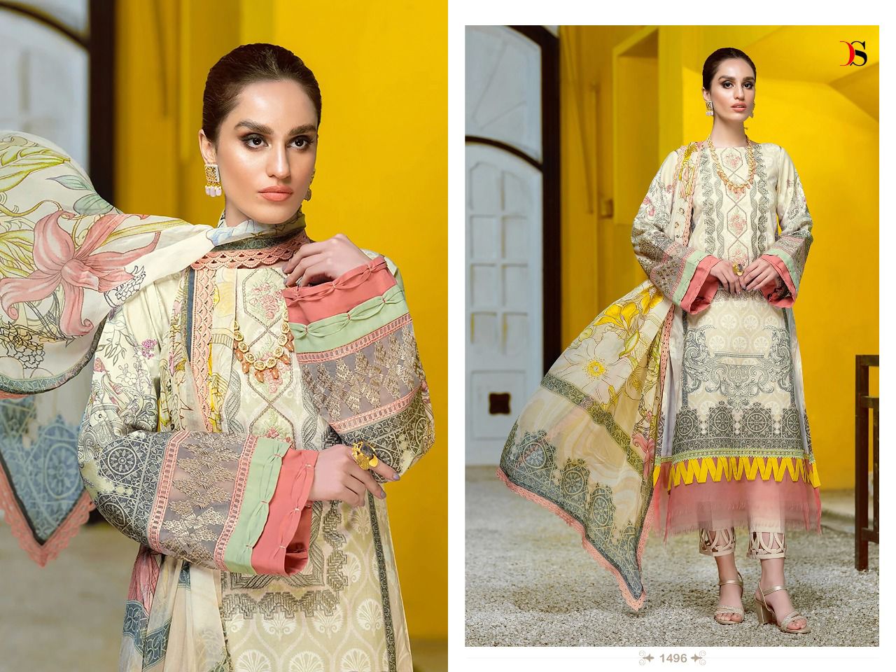 Deepsy Firdous Lawn 22 Vol 4 Festive Wear Cotton Embroidery PakistaniSuits Collection